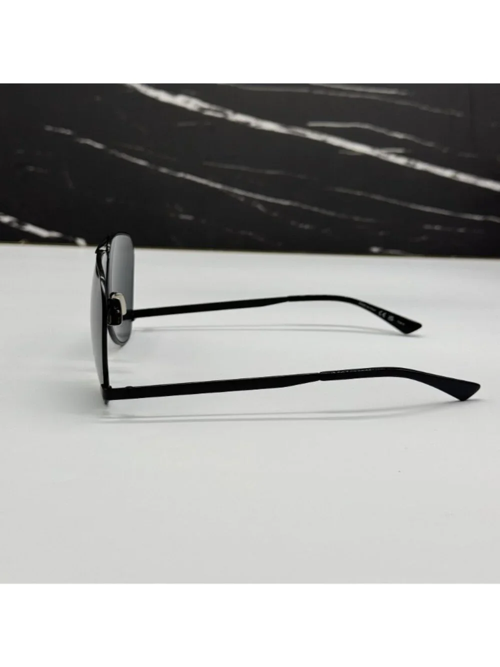 NWT Saint Laurent SL690 DUST 001 Black Unisex Aviator Sunglasses
